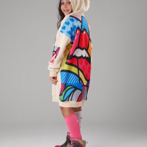 هودي طويل مطبوع